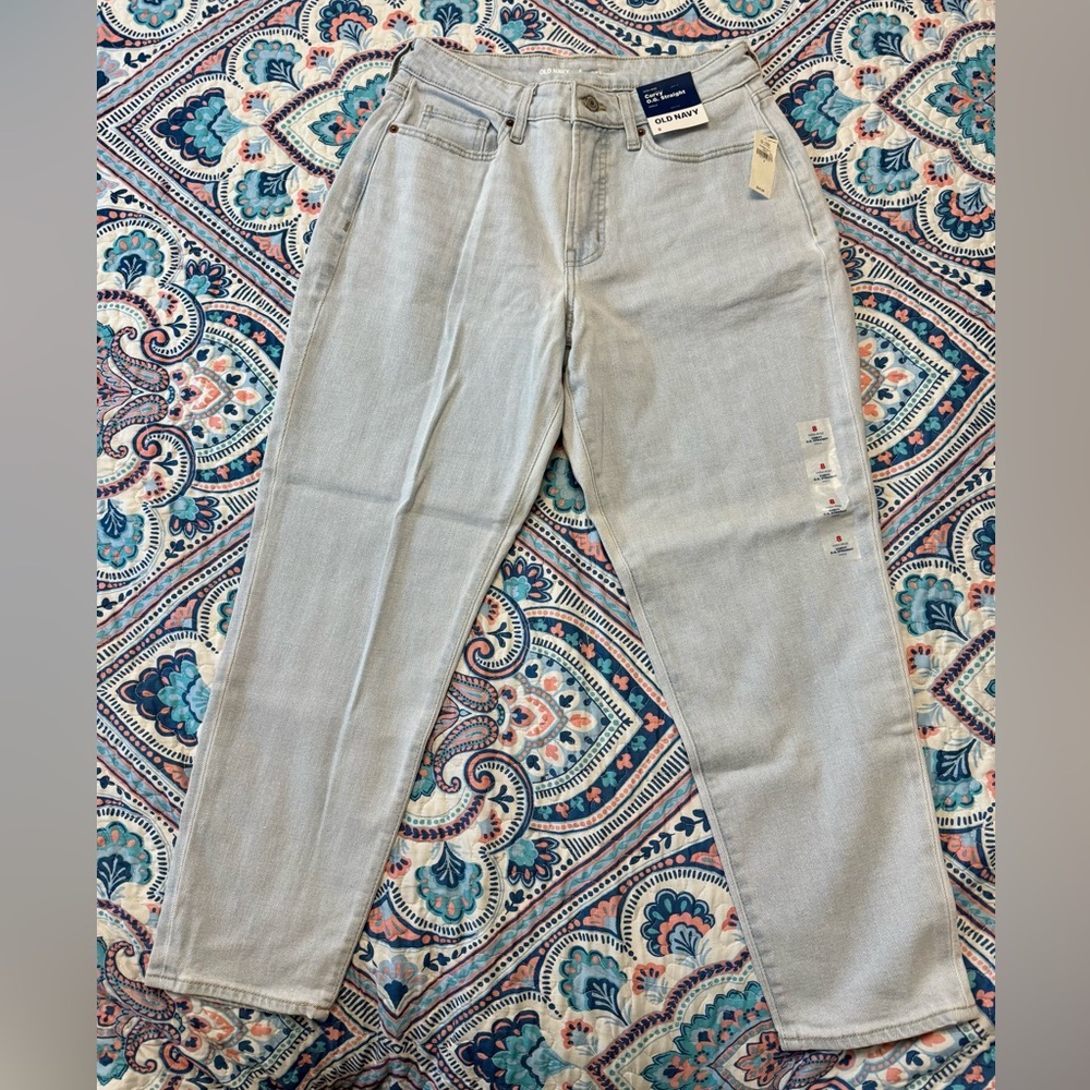 Old Navy Curvy High-Waisted OG Straight Ankle Jeans